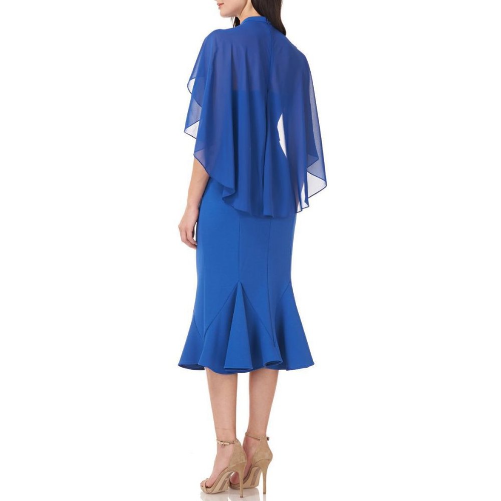 Js Collections Chiffon Capelet Crepe Stretch Sapp… - image 2